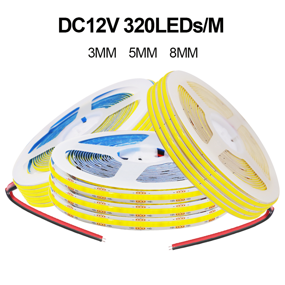 3MM 5MM 8MM COB Strip 5V 12V 3 - Linear Rod 8Mm 评论和价格