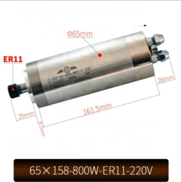 65X158-800W-ER11-220V CNC Wate - Water Cooled Spindle 评论和价格