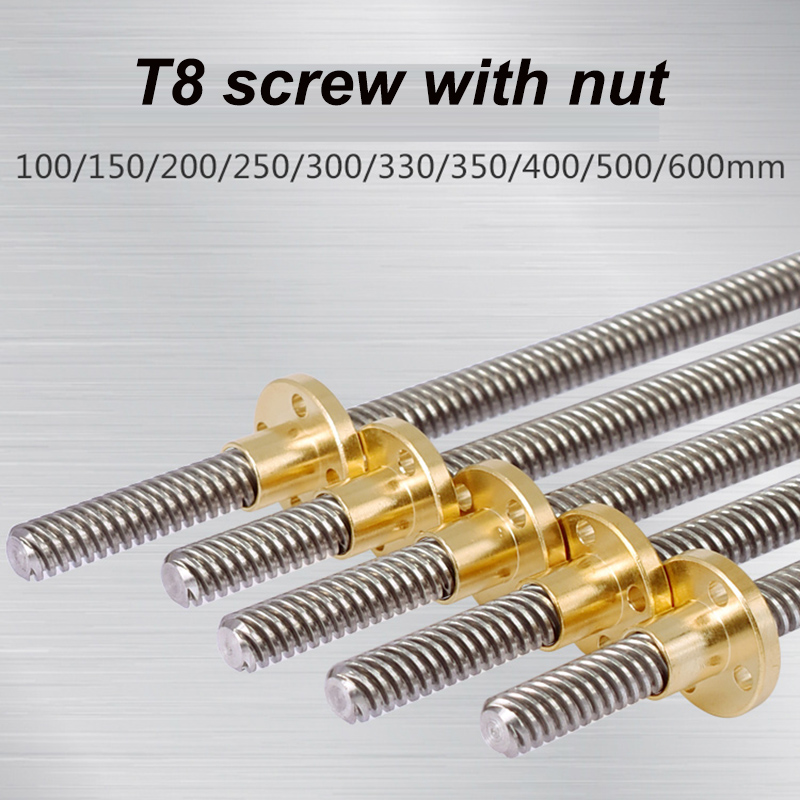 T8 Trapezoidal Screw with Nut  - Lead Screw 8Mm 评论和价格