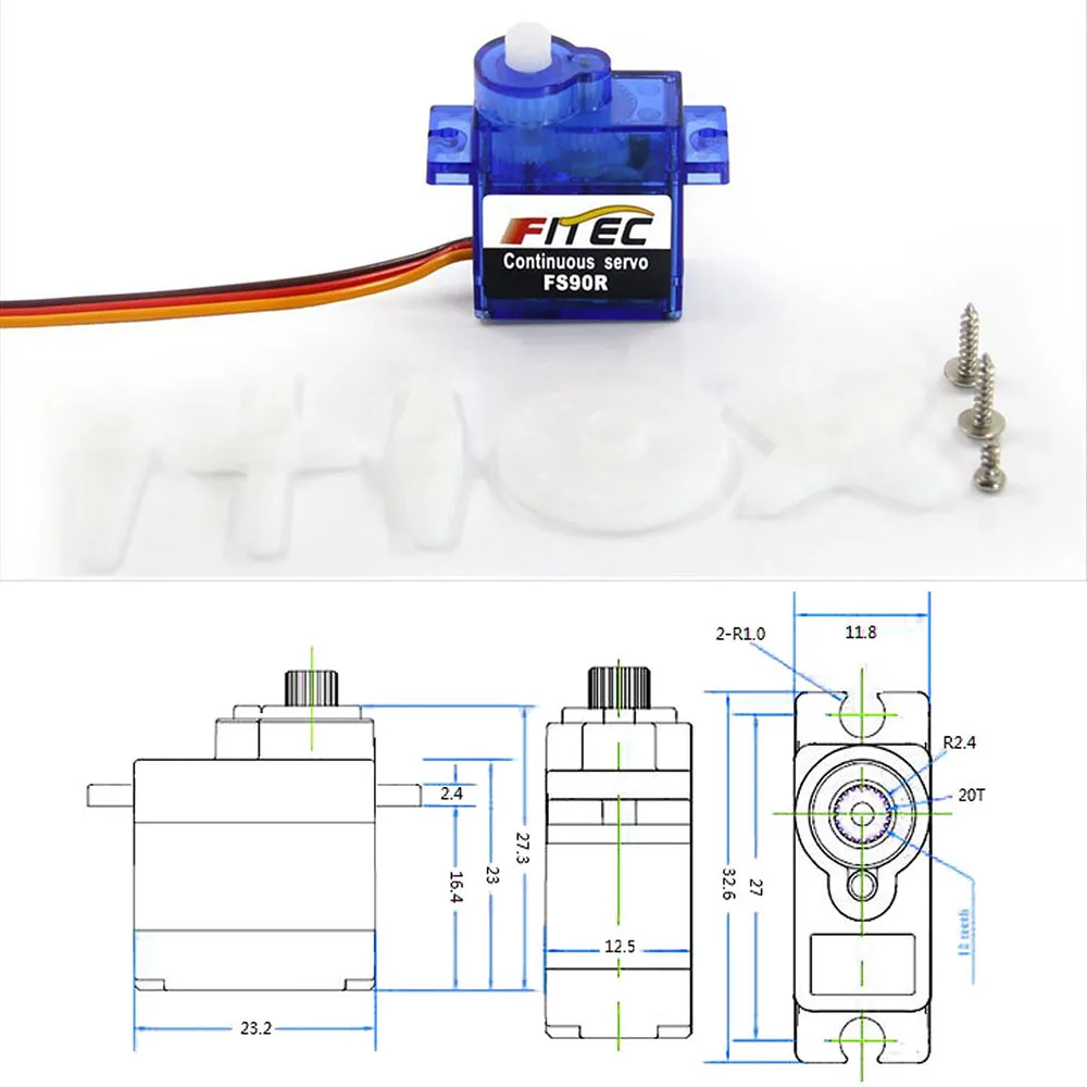 Feetech Mini FS90R Micro Servo - Servo 9G 评论和价格