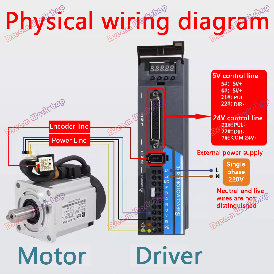 CNC Servo Motor Set 40/60/80 S - Cnc Bits 评论和价格
