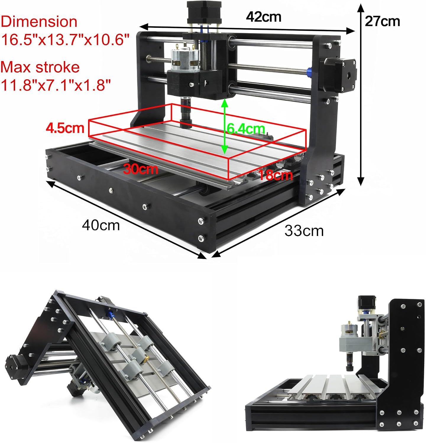 3 Axis 3018-PRO CNC Router Min - 3018 Cnc 评论和价格