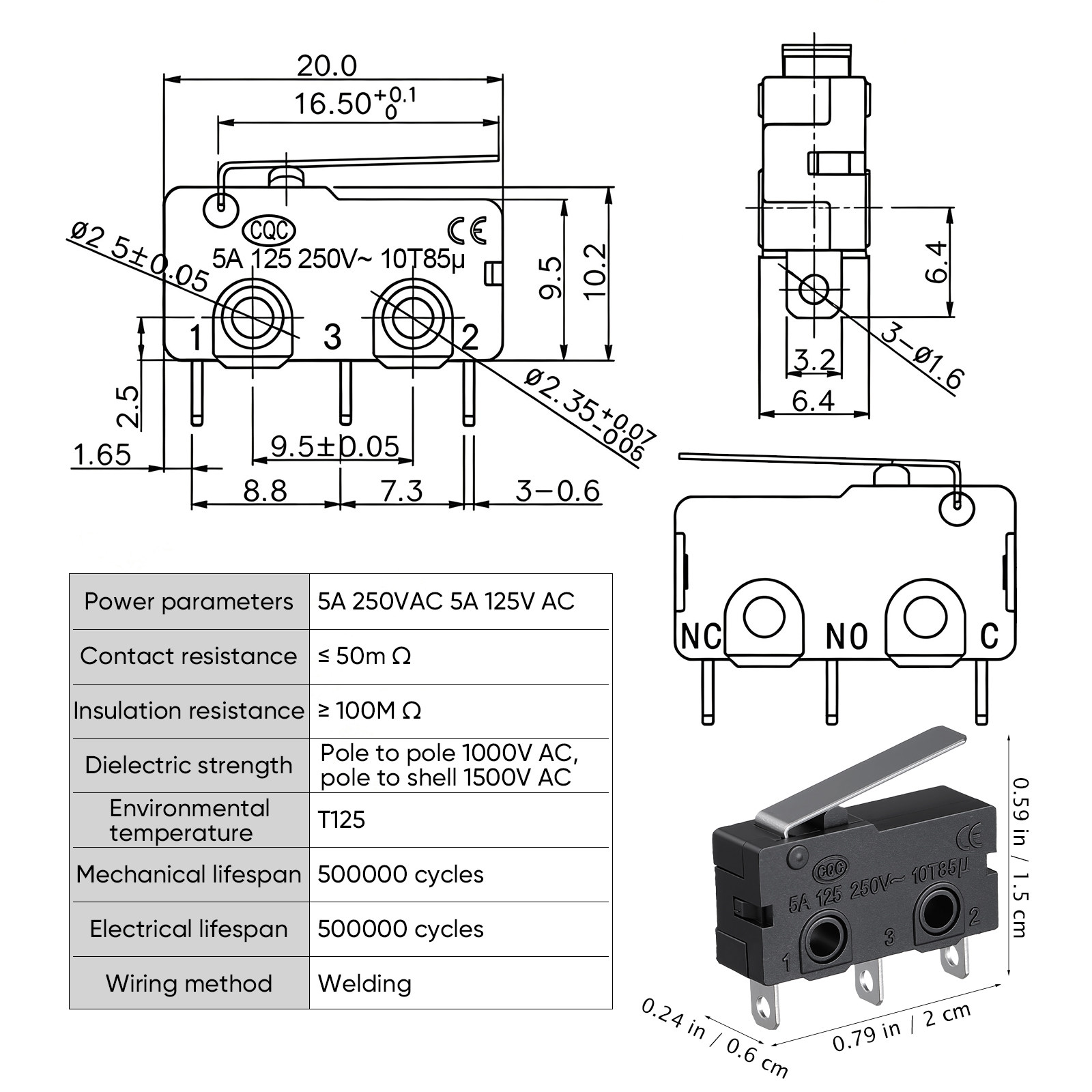 Microwave Door Microswitch 12  - Limit Switch 评论和价格