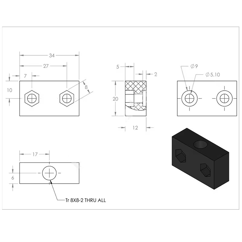 4Pcs OpenBuilds T8 Lead Screw  - Lead Screw 8Mm 评论和价格