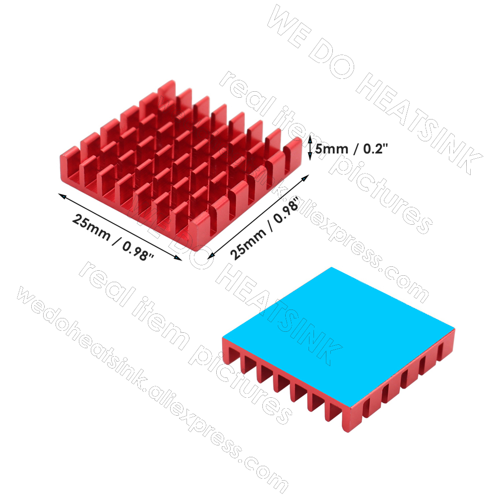 WE DO HEATSINK 25x25x5mm Witho - Aluminium Extrusion 评论和价格