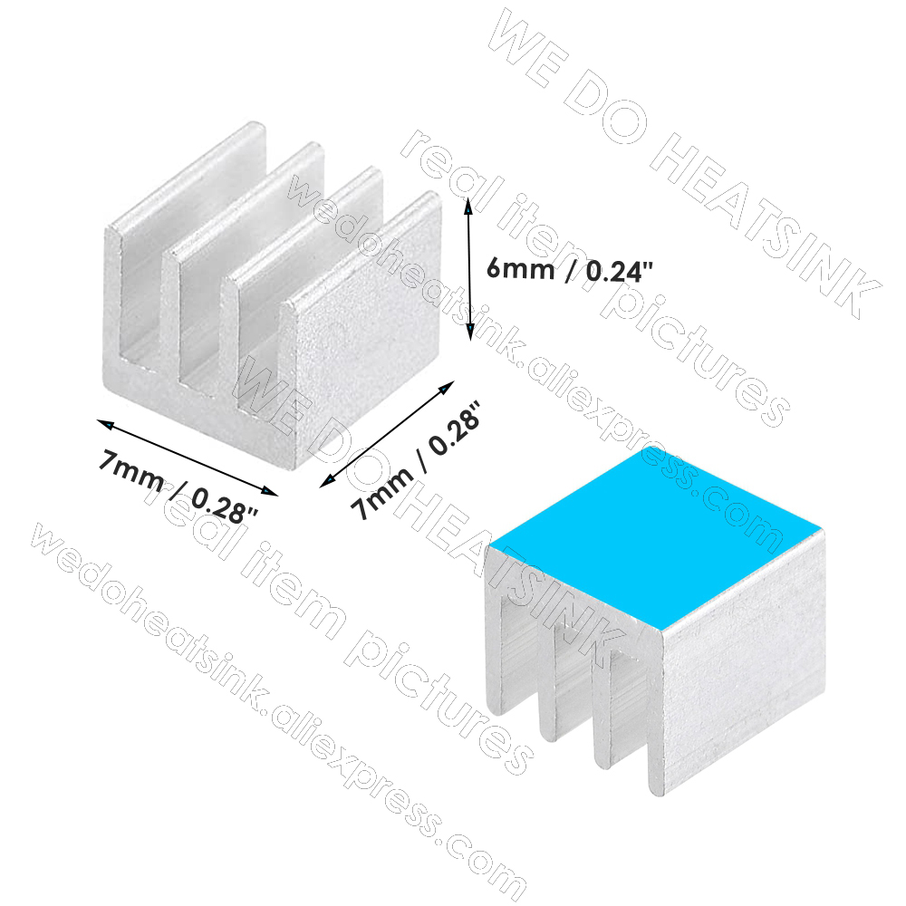WE DO HEATSINK 50pcs/lot Tiny  - Aluminium Extrusion 评论和价格
