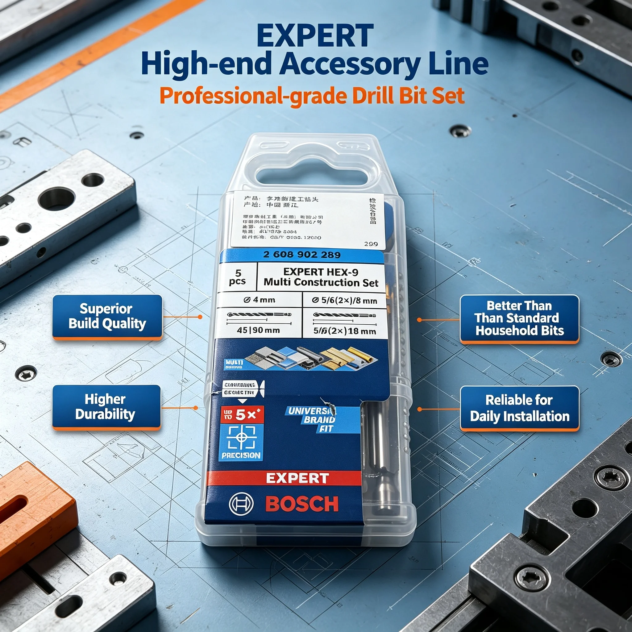 BOSCH 2608902289 EXPERT HEX-9  - Drill Bit Set 评论和价格