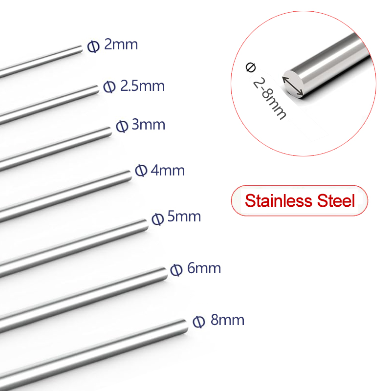 300mm Stainles Steel Solid Rou - Linear Rod 8Mm 评论和价格
