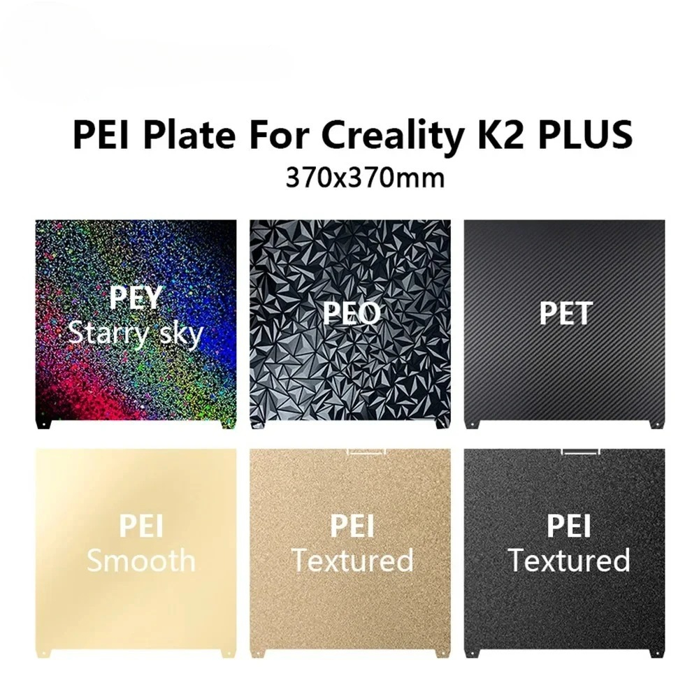 370x370mm Black Frosted PEI Bu - Aluminium Profile 2020 评论和价格